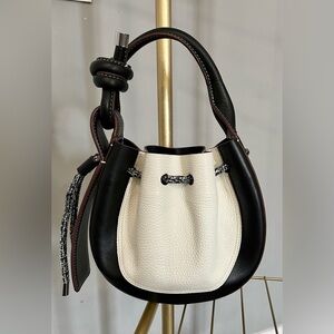 BEHNO INA MINI CROSSBODY SPORT - WHITE COMBO